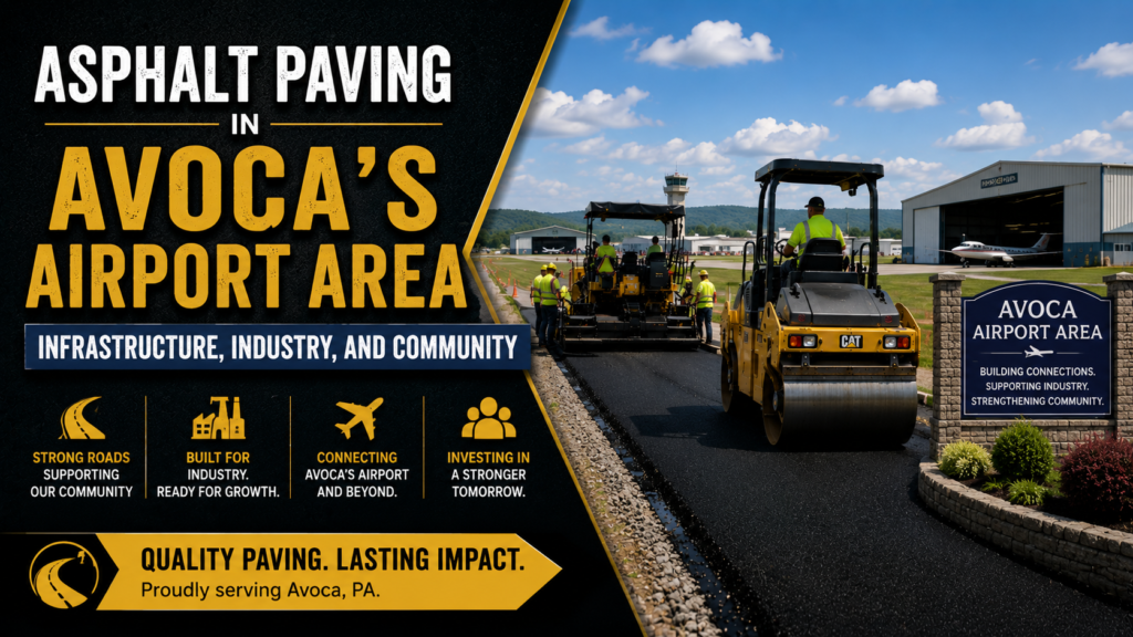 Asphalt Paving in Avoca's Airport Area: Infrastructure, Industry, and Community